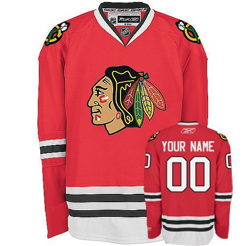 Chicago Blackhawks Personalized Red NHL Jersey