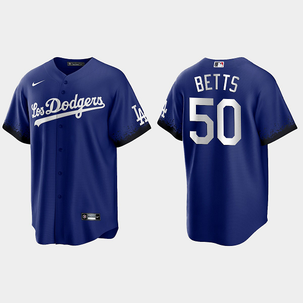 Los Angeles Dodgers Mookie Betts 2021 City Connect Replica Jersey - Royal