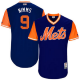 Men's New York Mets #9 Brandon Nimmo Nimms Majestic Royal 2017 Players Weekend Jersey