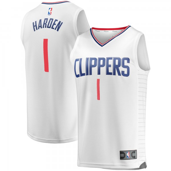 Youth LA Clippers James Harden Fanatics White Fast Break Player Jersey - Association Edition