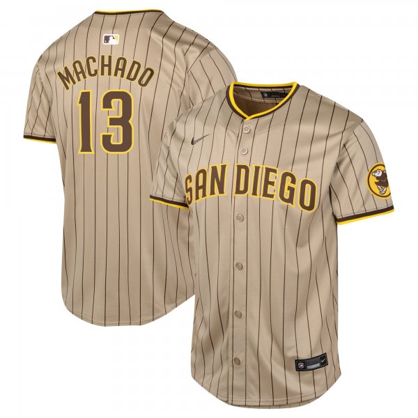 Youth San Diego Padres Manny Machado Nike Sand Alternate Limited Player Jersey