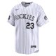 Men's Colorado Rockies Kris Bryant Nike White 2024 MLB World Tour Mexico City Series Home Limited Player Jersey