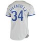 Men's Los Angeles Dodgers Fernando Valenzuela Mitchell & Ness Gray Road 1981 Cooperstown Collection Jersey