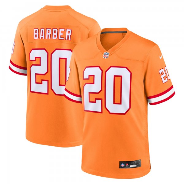 Youth Tampa Bay Buccaneers Ronde Barber Nike Orange Retired Player Game Jersey