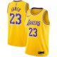 Men's Los Angeles Lakers LeBron James Nike Gold Swingman Player Jersey - Icon Edition