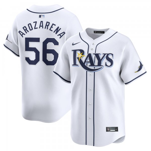 Men's Tampa Bay Rays #56 Randy Arozarena Nike White Home Limited Player Jersey