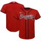 Youth Nike Atlanta Braves Blank Red Alternate 2020 MLB Team Jersey