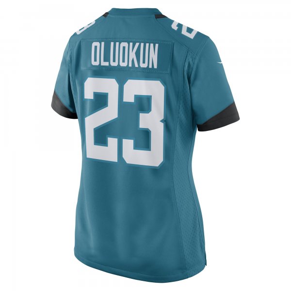 Women's Jacksonville Jaguars Foyesade Oluokun Nike Teal Game Player Jersey