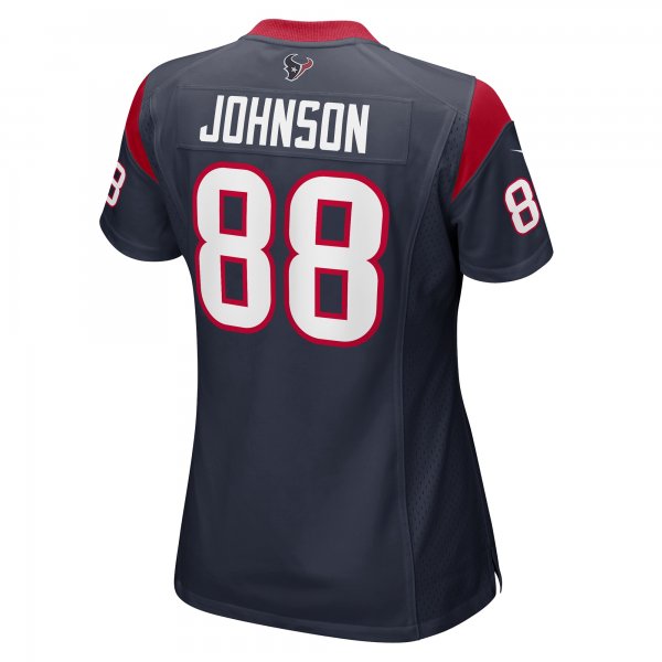 Women's Houston Texans Johnny Johnson Nike  Navy Team Game Jersey