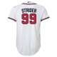 Youth Atlanta Braves Spencer Strider Nike White Home Replica Player Jersey