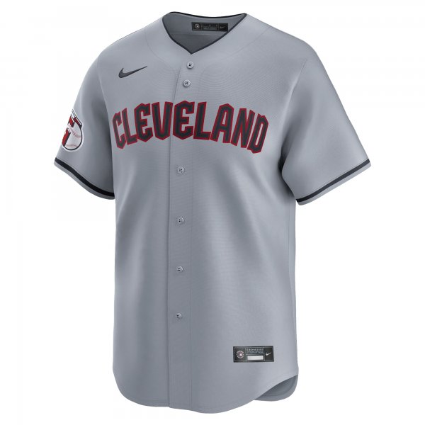 Men's Cleveland Guardians  Nike Gray Road Limited Jersey