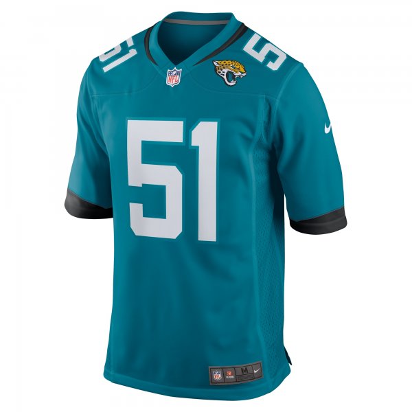 Men's Jacksonville Jaguars Ventrell Miller Nike  Teal  Game Jersey