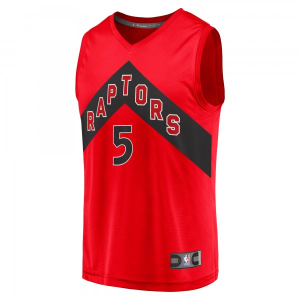 Youth Toronto Raptors Immanuel Quickley Fanatics Red Fast Break Player Jersey - Icon Edition