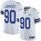 Men Dallas Cowboys #90 Demarcus Lawrence 60th Anniversary White Vapor Untouchable Stitched NFL Nike Limited Jersey