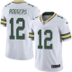 Nike Green Bay Packers #12 Aaron Rodgers White Men's Stitched NFL Limited Rush Jersey