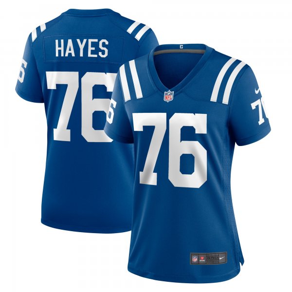 Women's Indianapolis Colts Ryan Hayes Nike  Royal Team Game Jersey