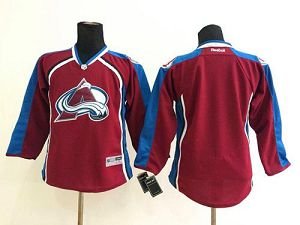 Colorado Avalanche Blank Red Stitched Youth NHL Jersey