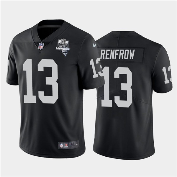 Nike Las Vegas Raiders 13 Hunter Renfrow Black 2020 Inaugural Season Vapor Untouchable Limited Jersey