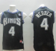 Men's Sacrato Kings #4 Chris Webber Black Throwback Stitched NBA Jersey