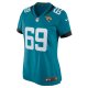 Women's Jacksonville Jaguars Tyler Shatley Nike Teal Nike Game Jersey