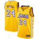 Los Angeles Lakers #24 Kobe Bryant Gold NBA Swingman City Edition 2019/20 Jersey