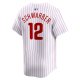 Men's Philadelphia Phillies Kyle Schwarber Nike White Home Limited Player Jersey