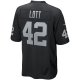 Men's Las Vegas Raiders Ronnie Lott Nike Black Game Retired Player Jersey