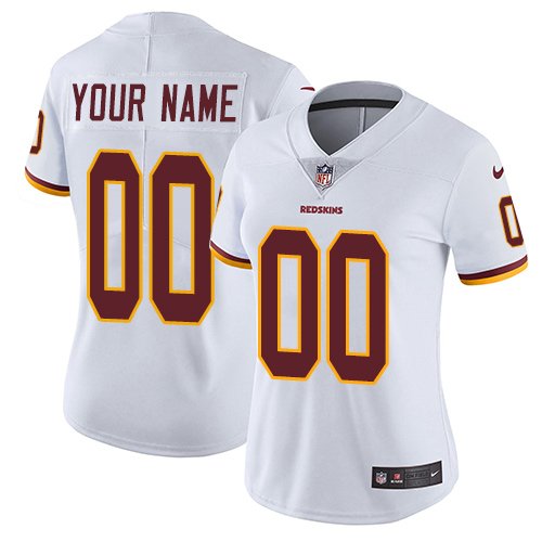 Women's Nike Washington Redskins Customized White Vapor Untouchable Custom Limited NFL Jersey