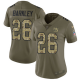 Nike New York Giants #26 Saquon Barkley Olive/Camo Women's Stitched NFL Limited 2017 Salute to Service Jersey