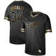 Minnesota Twins #34 Kirby Puckett Black Gold Stitched MLB Jersey