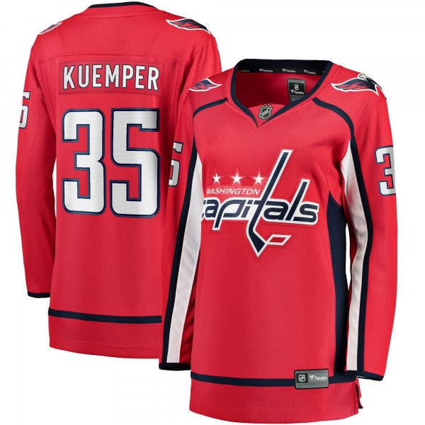 Women's Washington Capitals Darcy Kuemper Fanatics Red Home Breakaway Player Jersey