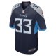 Men's Tennessee Titans Johnathan Joseph Nike Navy Game Jersey