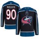 Men's Columbus Blue Jackets Elvis Merzlikins adidas Black Reverse Retro 2.0 Player Jersey