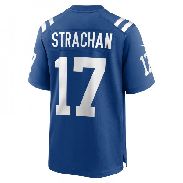 Men's Indianapolis Colts Mike Strachan Nike Royal Game Jersey