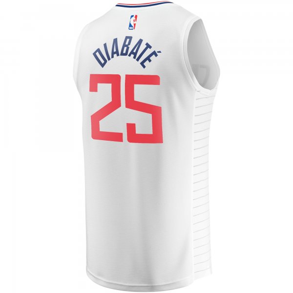 Youth LA Clippers Moussa DiabatÃÂ© Fanatics White Fast Break Player Jersey - Association Edition