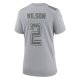 Women's New York Jets Zach Wilson Nike Gray Atmosphere Fashion Game Jersey