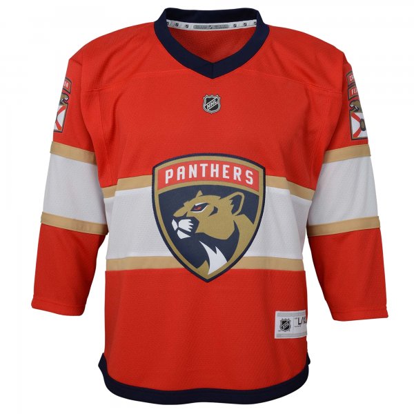 Youth Florida Panthers Red Home Replica Custom Jersey