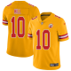 Kansas City Chiefs #10 Tyreek Hill Gold Men's Stitched NFL Limited Inverted Legend Jersey