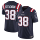 Men's New England Patriots #38 Rhamondre Stevenson Nike Navy Vapor F.U.S.E. Limited Jersey