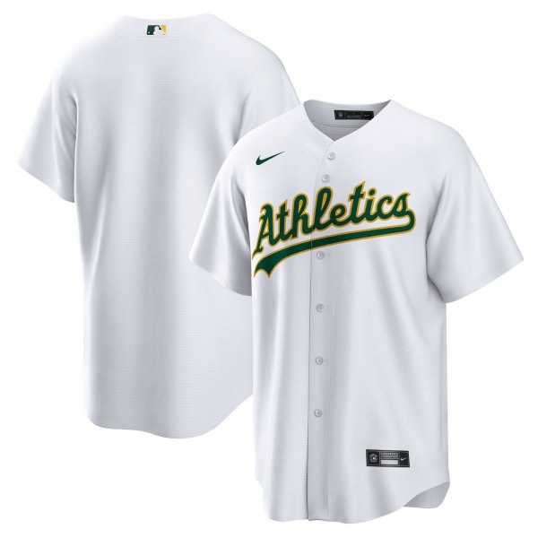 Men's Oakland Athletics Nike White Home Blank Replica Jersey