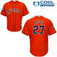 Houston Astros #27 Jose Altuve Orange Cool Base 2019 World Series Bound Stitched Youth MLB Jersey