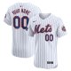 Men's New York Mets Nike White Home Elite Custom Patch Jersey