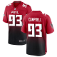 Men's Atlanta Falcons #93 Calais Campbell Nike Limited Red Alternate Jersey