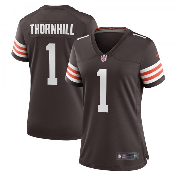 Women's Cleveland Browns Juan Thornhill Nike Brown Team Game Jersey