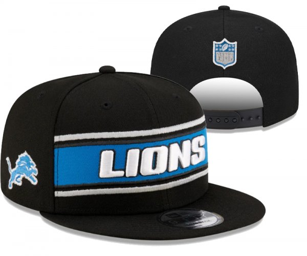 Detroit Lions Black Cap