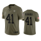 New Orleans Saints Alvin Kamara #41 Olive 2022 Salute To Service Limited Jersey