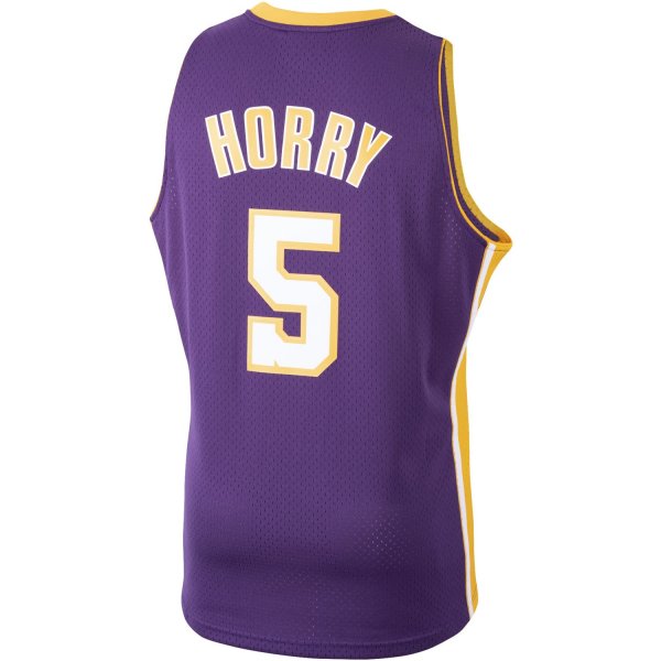 Men's Los Angeles Lakers Robert Horry Mitchell & Ness Purple 1999/00 Hardwood Classics Swingman Jersey