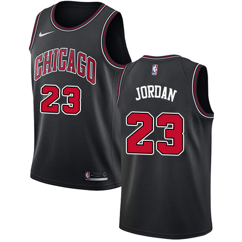 Nike Chicago Bulls #23 Michael Jordan Black Women's NBA Swingman Statement Edition Jersey