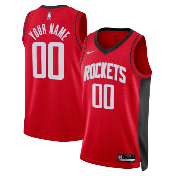 Unisex Houston Rockets Nike Red Swingman Custom Jersey - Icon Edition