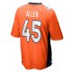 Men's Denver Broncos Christopher Allen Nike Orange Game Player Jersey